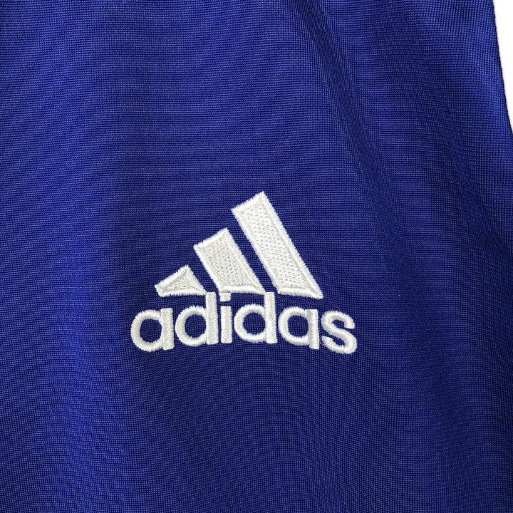 90s-00'S Adidas Back Logo 2-Way Jersey Track Jacket, Men's Size Medium polyester blue type Vintage Second Hand