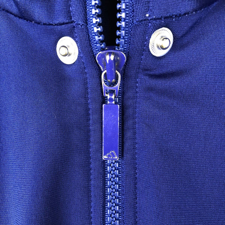 90s-00'S Adidas Back Logo 2-Way Jersey Track Jacket, Men's Size Medium polyester blue type Vintage Second Hand