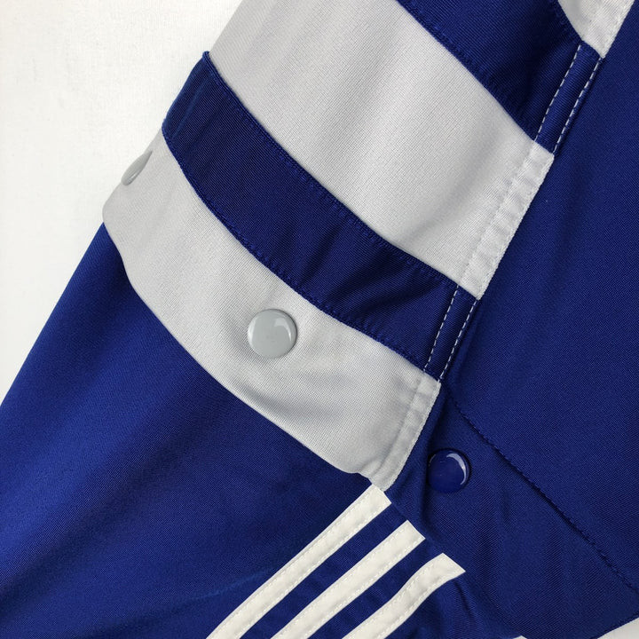 90s-00'S Adidas Back Logo 2-Way Jersey Track Jacket, Men's Size Medium polyester blue type Vintage Second Hand