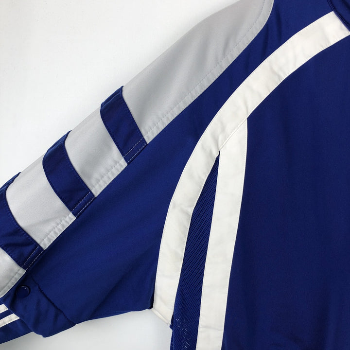 90s-00'S Adidas Back Logo 2-Way Jersey Track Jacket, Men's Size Medium polyester blue type Vintage Second Hand