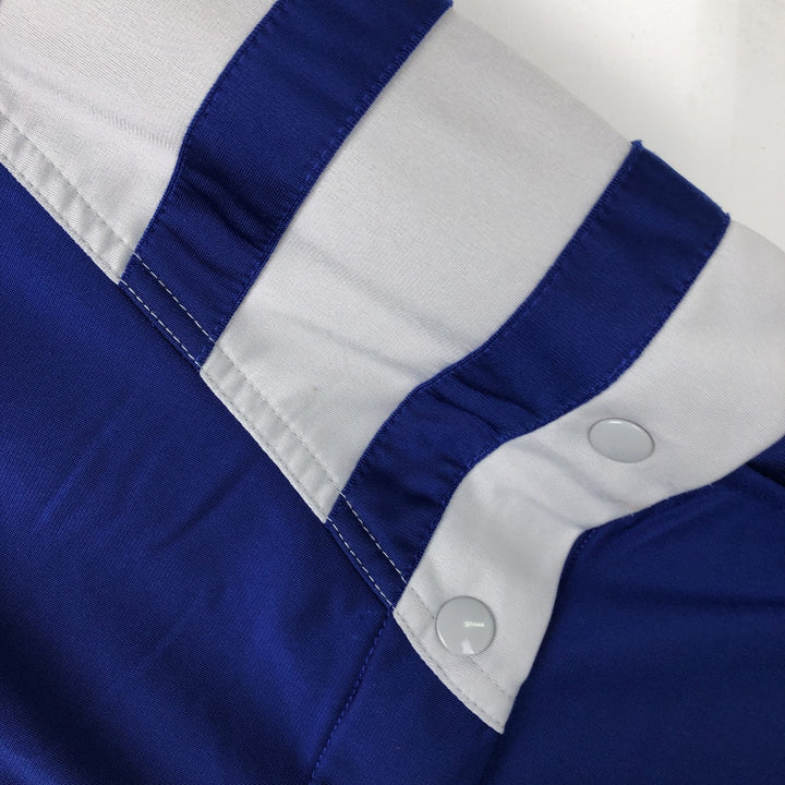 90s-00'S Adidas Back Logo 2-Way Jersey Track Jacket, Men's Size Medium polyester blue type Vintage Second Hand