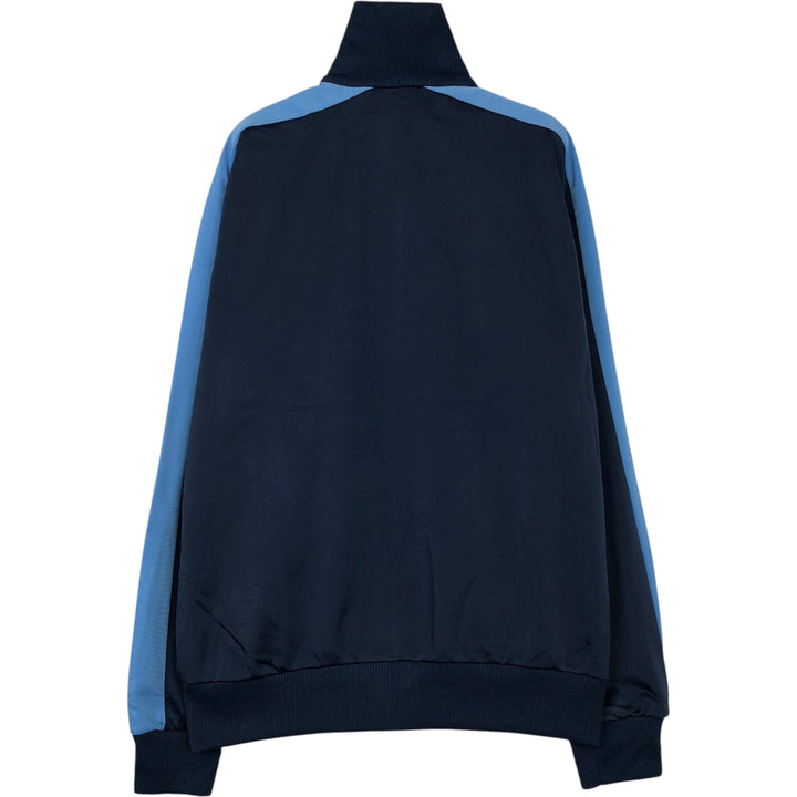80'S PUMA High Neck Jersey Track Jacket, Men's Size Medium polyester navy blue type Vintage Second Hand