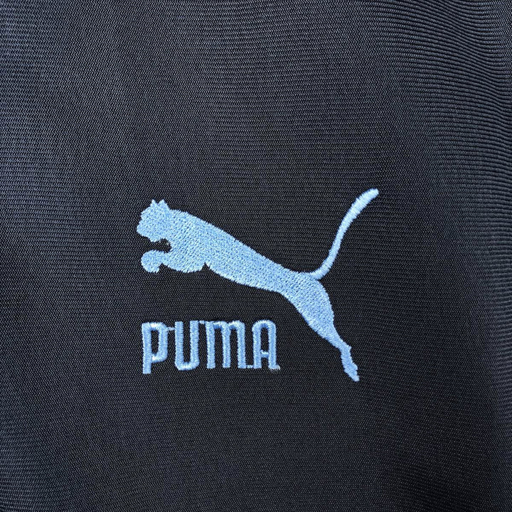 80'S PUMA High Neck Jersey Track Jacket, Men's Size Medium polyester navy blue type Vintage Second Hand