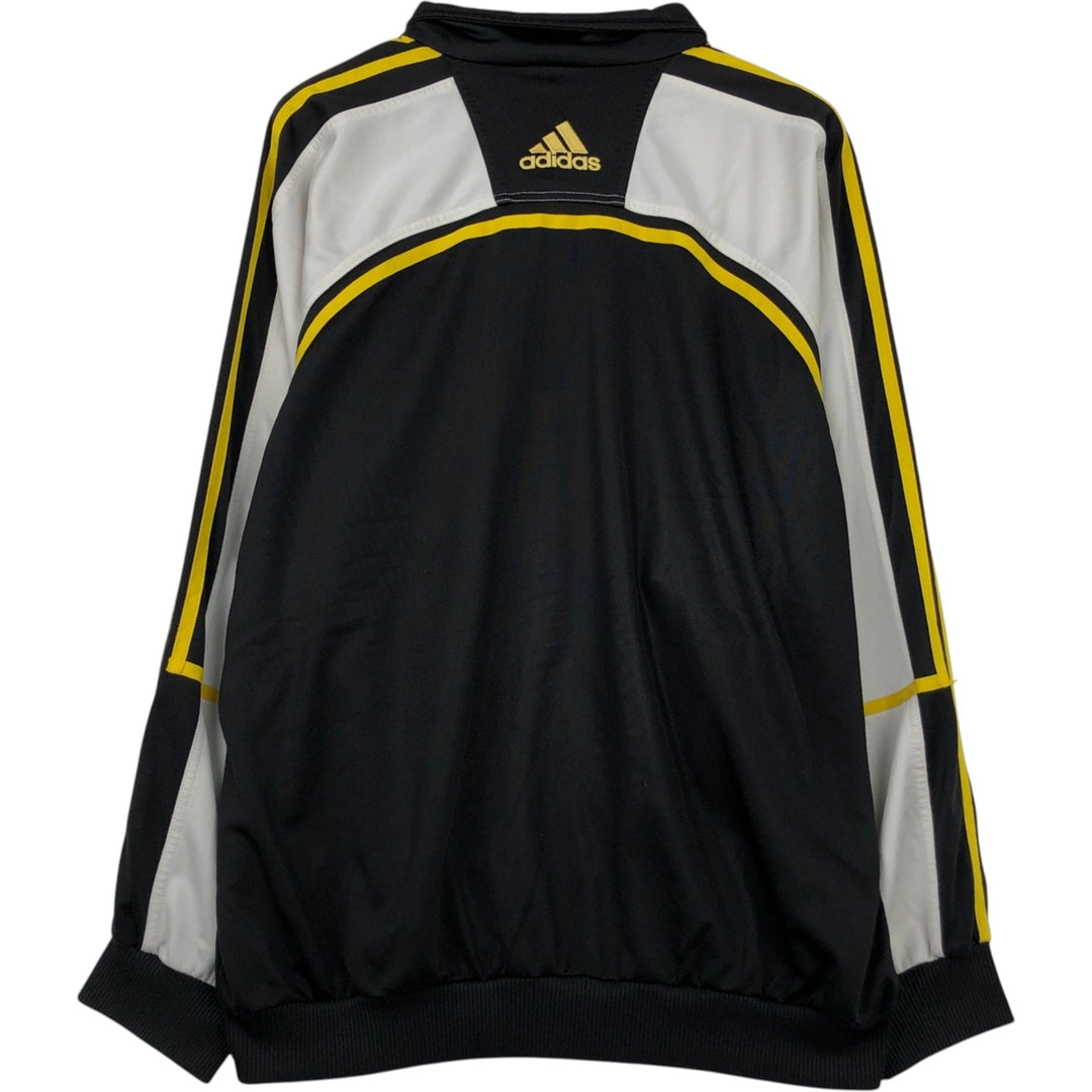 Vintage 90s-00'S Adidas collared track jacket, size M, men's polyester black type Vintage Second Hand