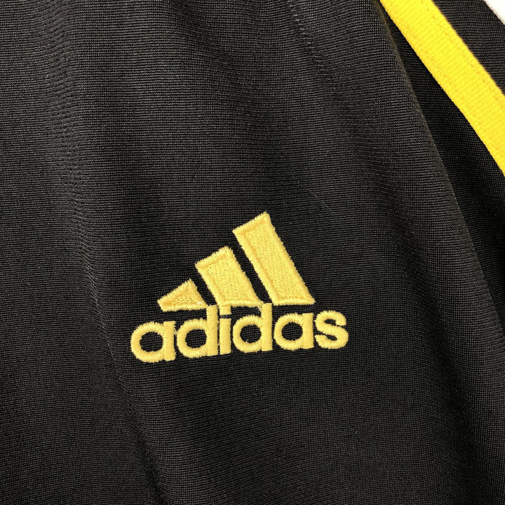 Vintage 90s-00'S Adidas collared track jacket, size M, men's polyester black type Vintage Second Hand