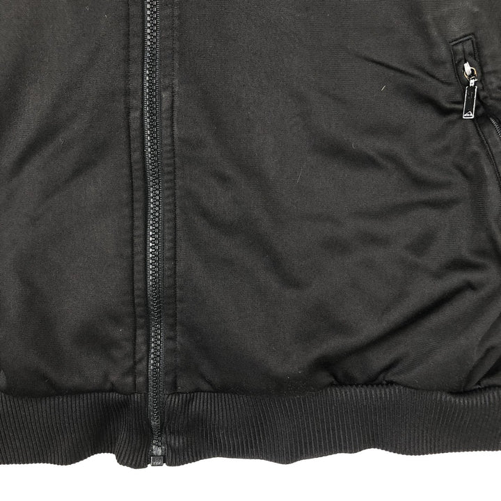 Vintage 90s-00'S Adidas collared track jacket, size M, men's polyester black type Vintage Second Hand