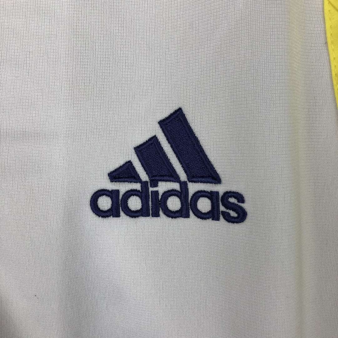 90s-00'S Adidas Back Logo 2-Way Jersey Track Jacket, Men's Size Medium polyester white type Vintage Second Hand