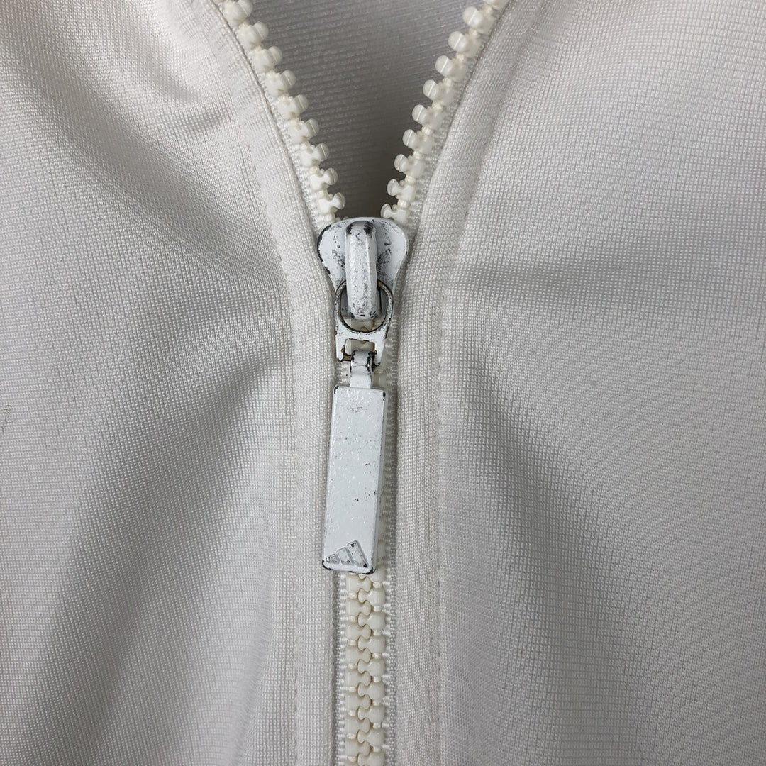 90s-00'S Adidas Back Logo 2-Way Jersey Track Jacket, Men's Size Medium polyester white type Vintage Second Hand