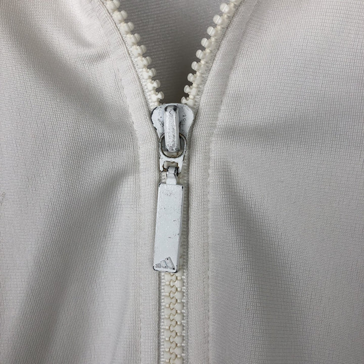 90s-00'S Adidas Back Logo 2-Way Jersey Track Jacket, Men's Size Medium polyester white type Vintage Second Hand