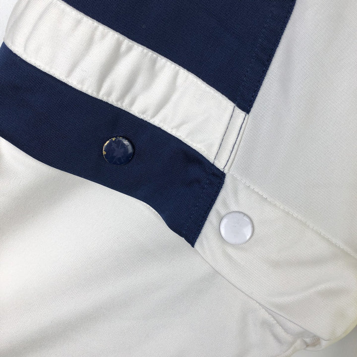 90s-00'S Adidas Back Logo 2-Way Jersey Track Jacket, Men's Size Medium polyester white type Vintage Second Hand