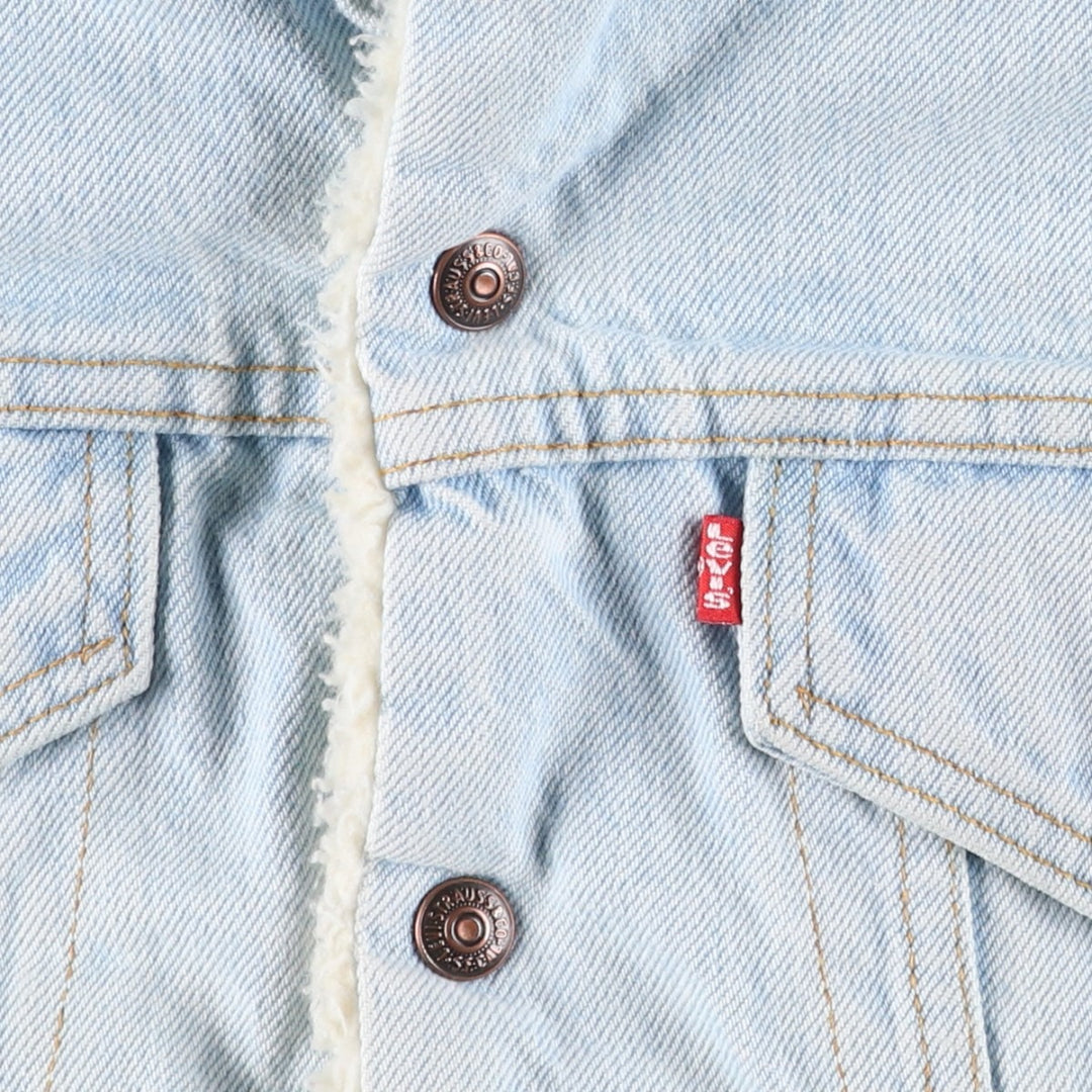 90'S Vintage Levi's San Francisco Padded Denim Jacket, Men's Size Medium unclear blue type Vintage Second Hand