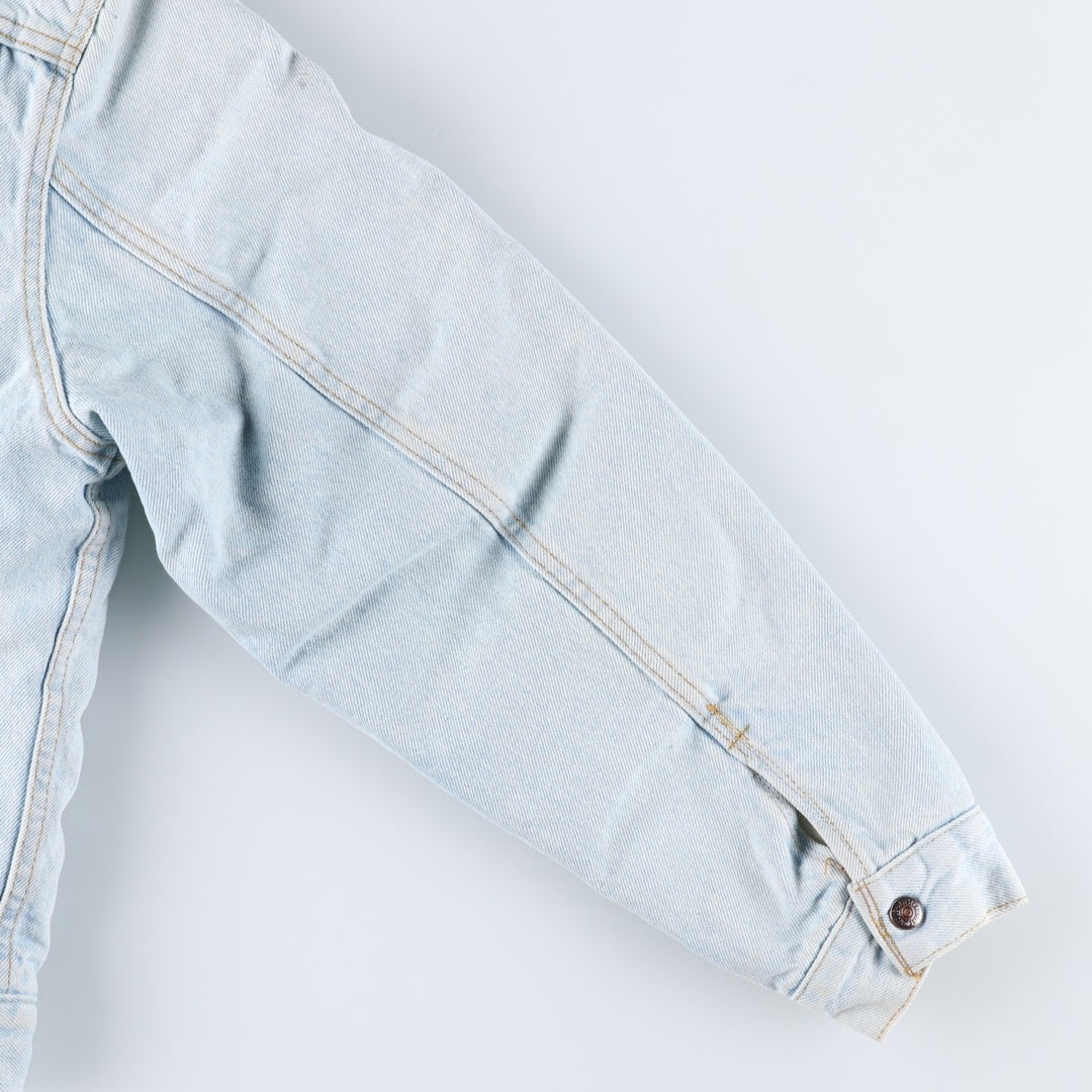 90'S Vintage Levi's San Francisco Padded Denim Jacket, Men's Size Medium unclear blue type Vintage Second Hand