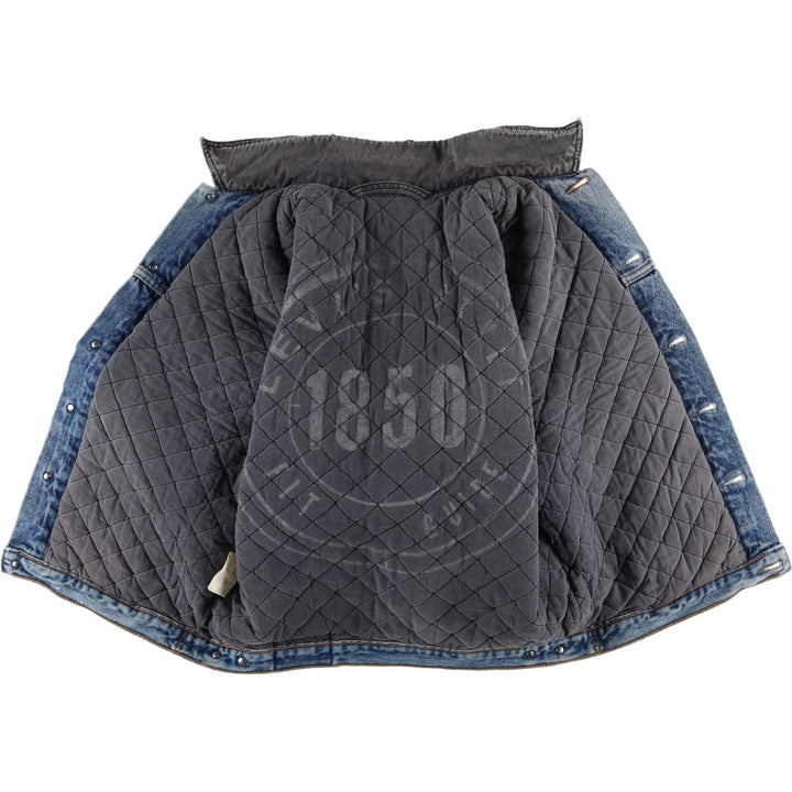 Vintage 1980'S Levi's 70611-0220 Orange Tab Padded Denim Jacket, Men's Size Medium unclear blue type Vintage Second Hand