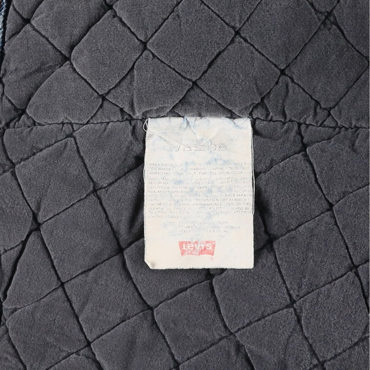 Vintage 1980'S Levi's 70611-0220 Orange Tab Padded Denim Jacket, Men's Size Medium unclear blue type Vintage Second Hand