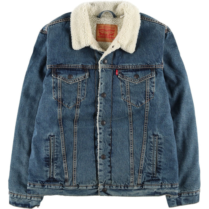 Levi's Padded Denim Jacket, Men's Size XL cotton blue type Vintage Second Hand