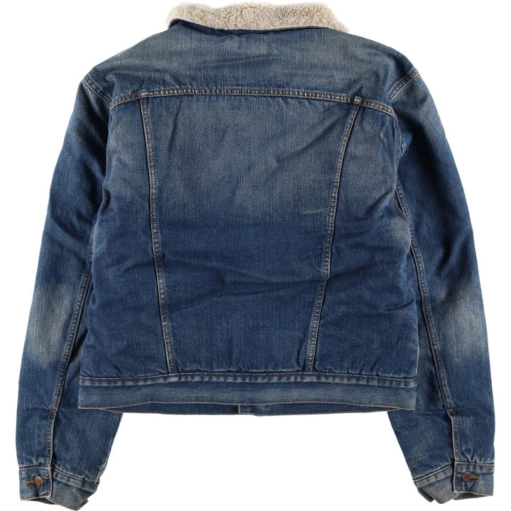 Wrangler Denim Boa Jacket, Men's Size L cotton blue type Vintage Second Hand
