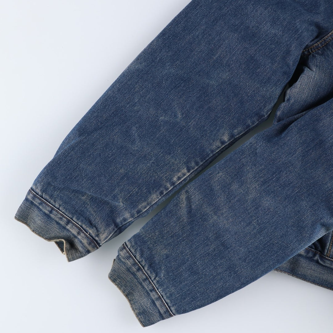 Wrangler Denim Boa Jacket, Men's Size L cotton blue type Vintage Second Hand