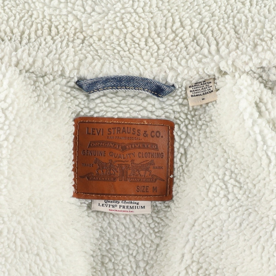 Levi's LEVI'S PREMIUM padded denim jacket, size M, men's cotton blue type Vintage Second Hand