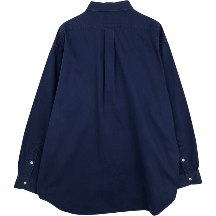 Ralph Lauren BLAKE long sleeve button down shirt, men's XL size cotton navy blue type Vintage Second Hand