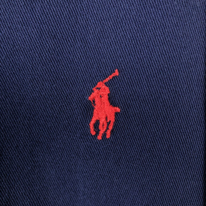 Ralph Lauren BLAKE long sleeve button down shirt, men's XL size cotton navy blue type Vintage Second Hand