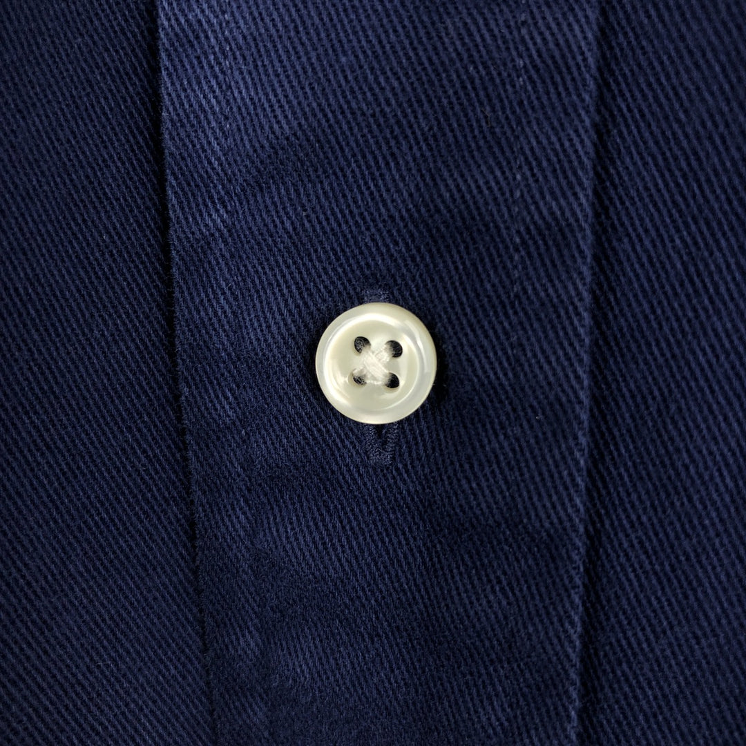 Ralph Lauren BLAKE long sleeve button down shirt, men's XL size cotton navy blue type Vintage Second Hand