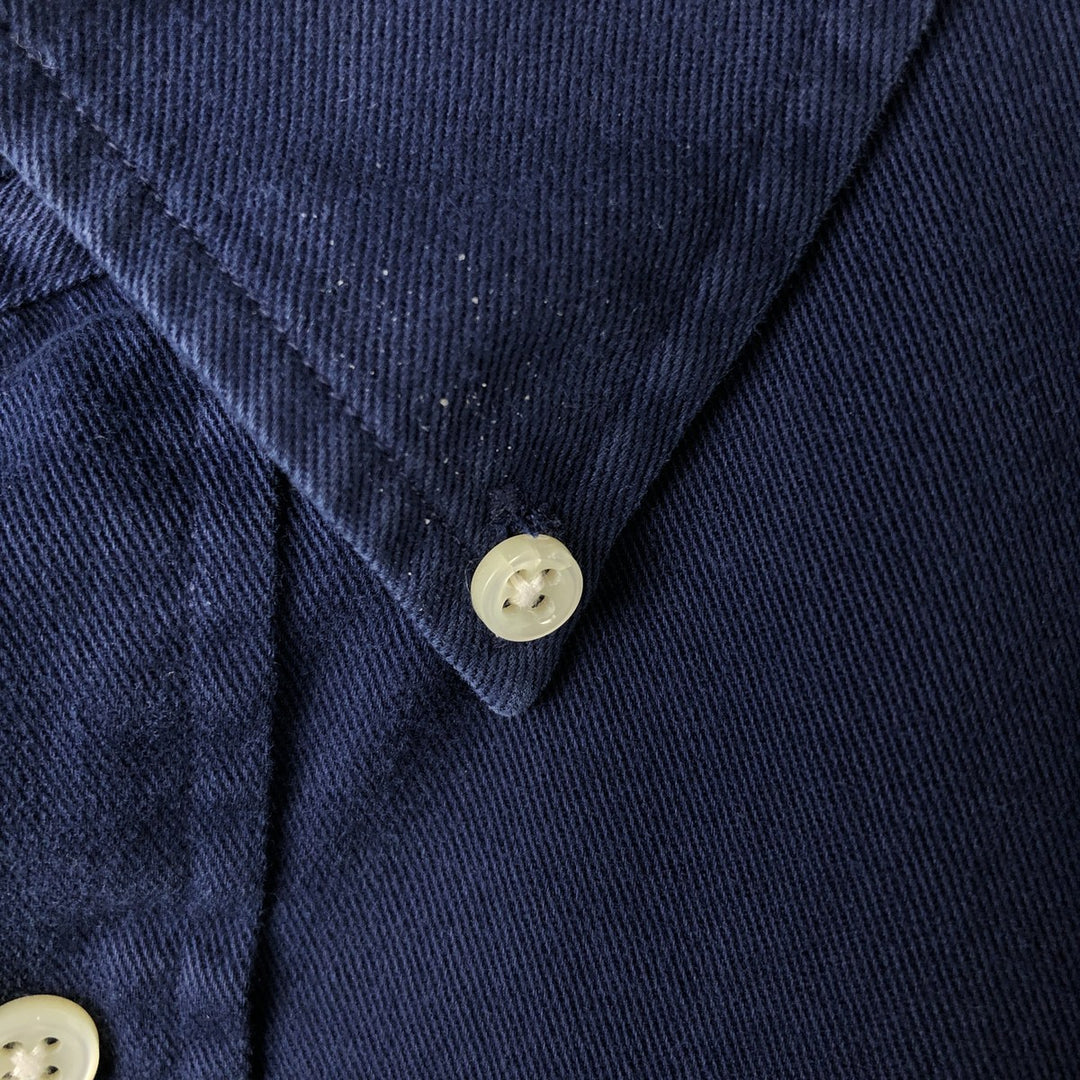 Ralph Lauren BLAKE long sleeve button down shirt, men's XL size cotton navy blue type Vintage Second Hand