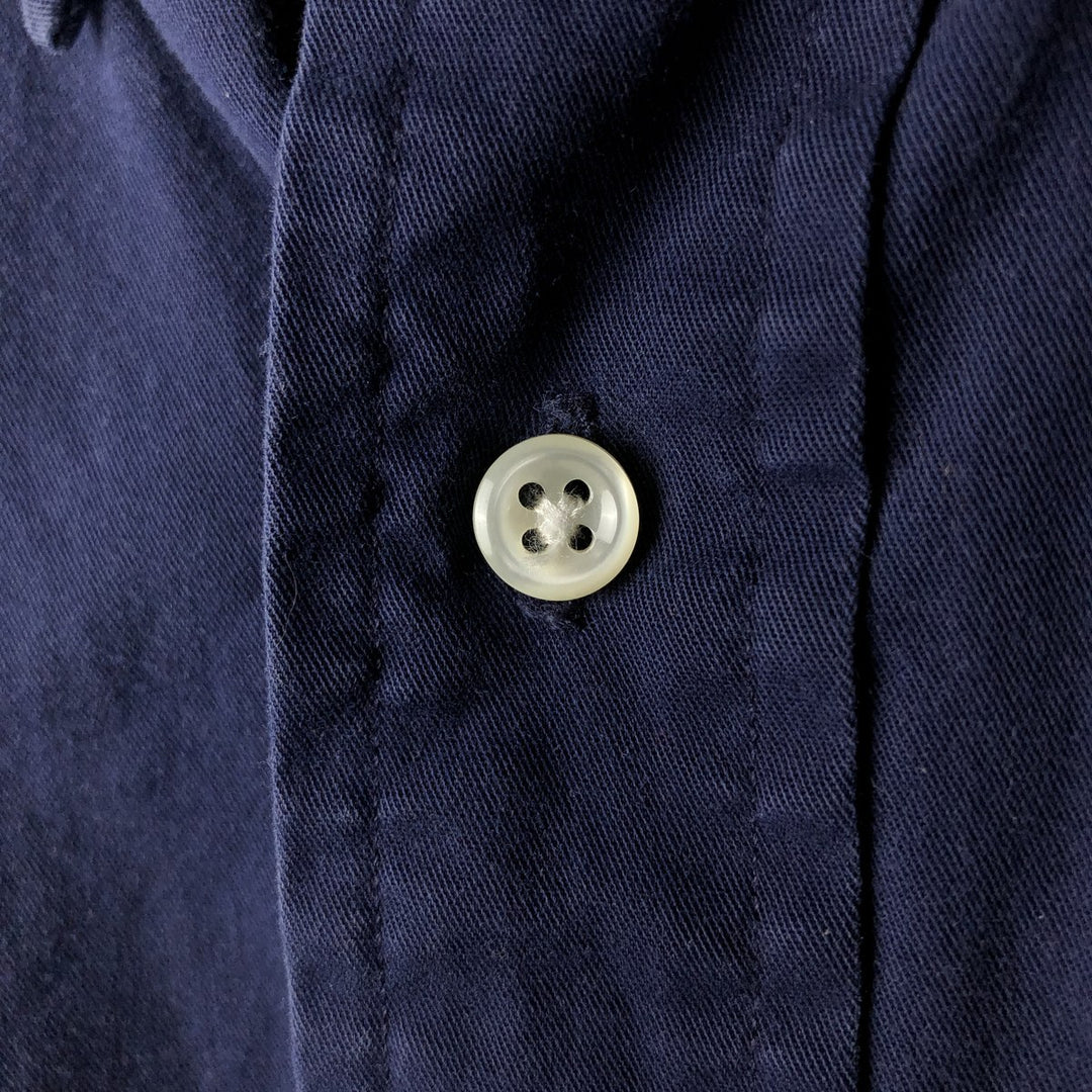 Ralph Lauren BLAKE long sleeve button down shirt, men's XL size cotton navy blue type Vintage Second Hand