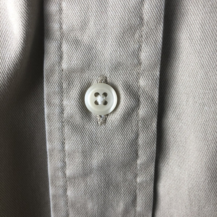 Ralph Lauren BLAIRE long sleeve button down shirt, men's XL size cotton Beige type Vintage Second Hand