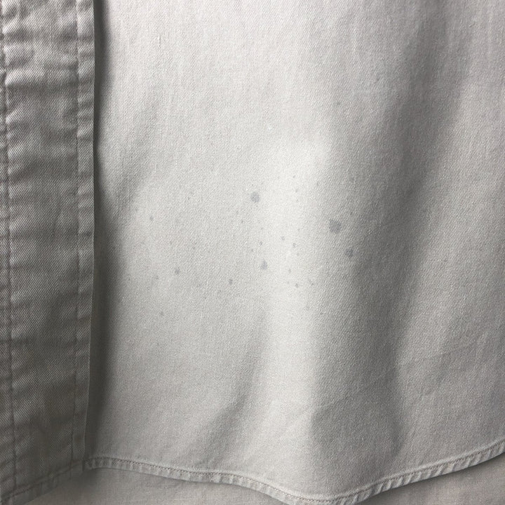 Ralph Lauren BLAIRE long sleeve button down shirt, men's XL size cotton Beige type Vintage Second Hand