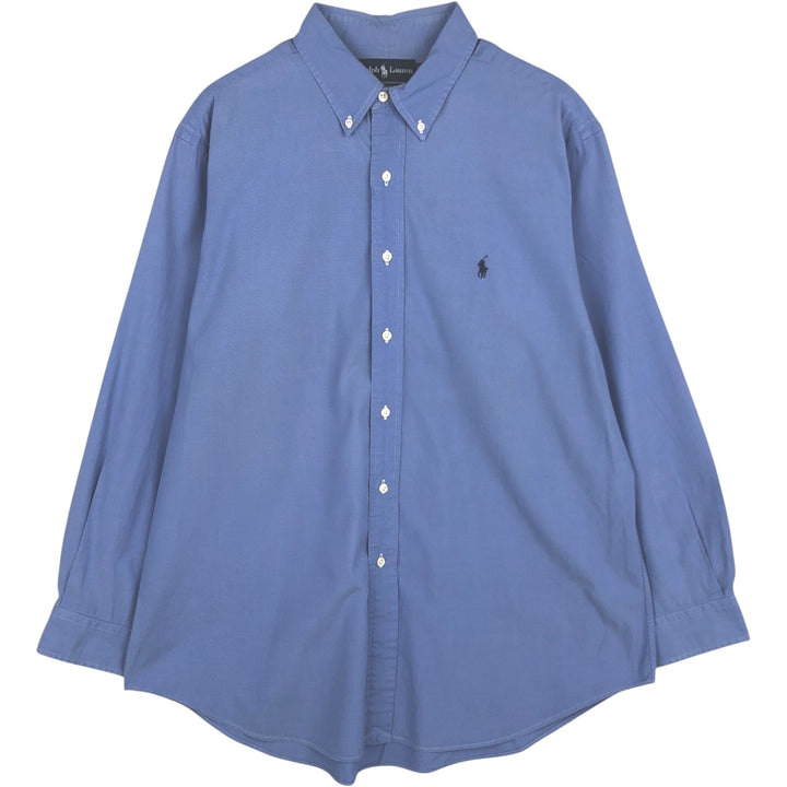 Ralph Lauren Classic Fit Long Sleeve Button Down Shirt Men's XXL cotton Blue type light blue Vintage Second Hand