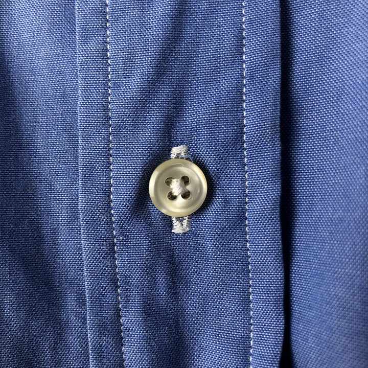 Ralph Lauren YARMOUTH long sleeve button down shirt, men's size L cotton Blue type light blue Vintage Second Hand