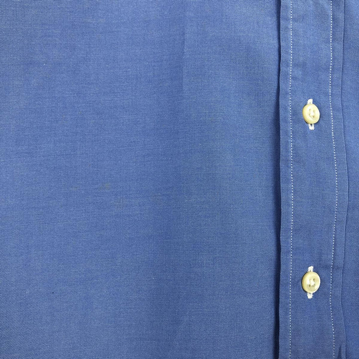 Ralph Lauren YARMOUTH long sleeve button down shirt, men's size L cotton Blue type light blue Vintage Second Hand
