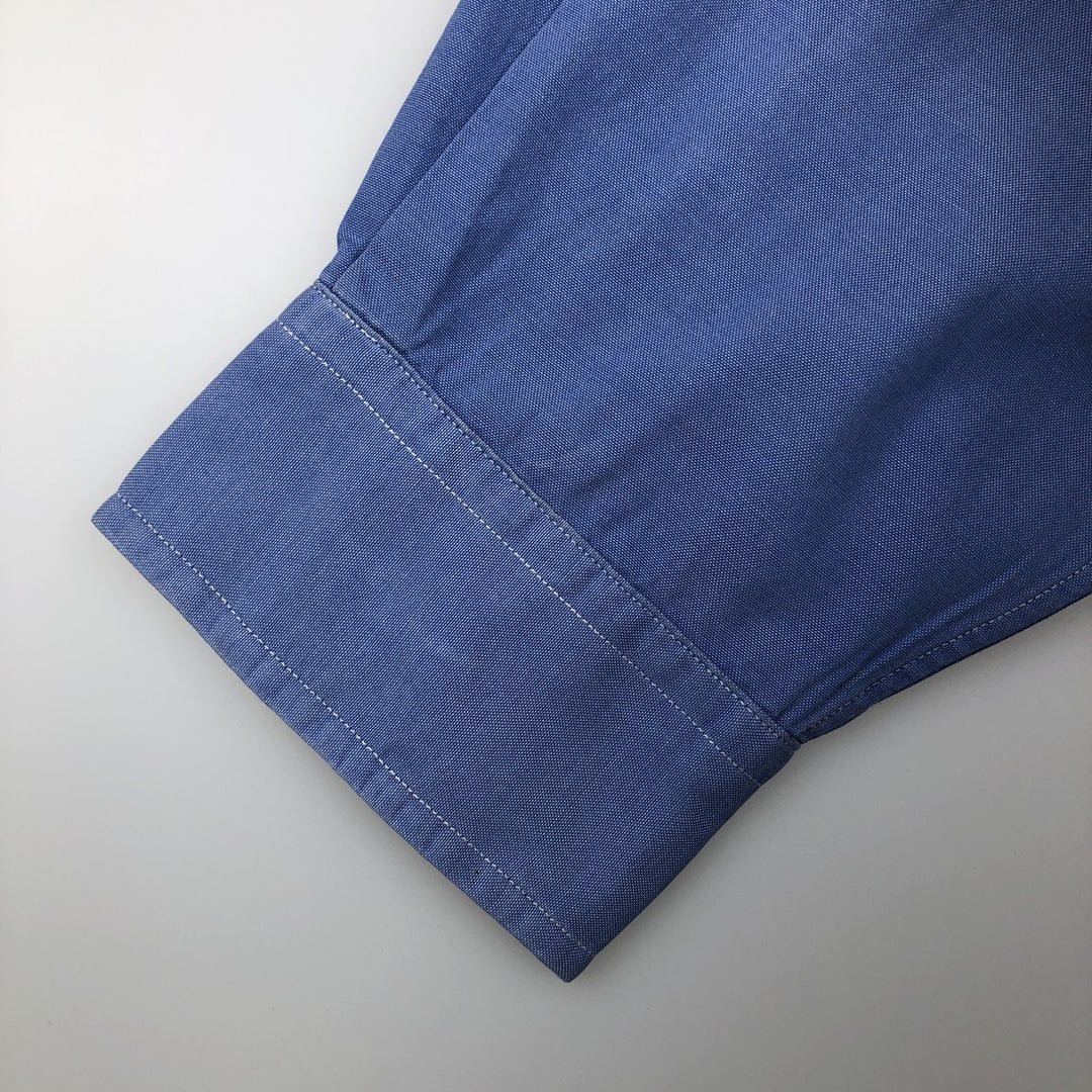 Ralph Lauren YARMOUTH long sleeve button down shirt, men's size L cotton Blue type light blue Vintage Second Hand