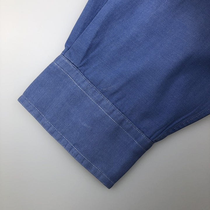 Ralph Lauren YARMOUTH long sleeve button down shirt, men's size L cotton Blue type light blue Vintage Second Hand