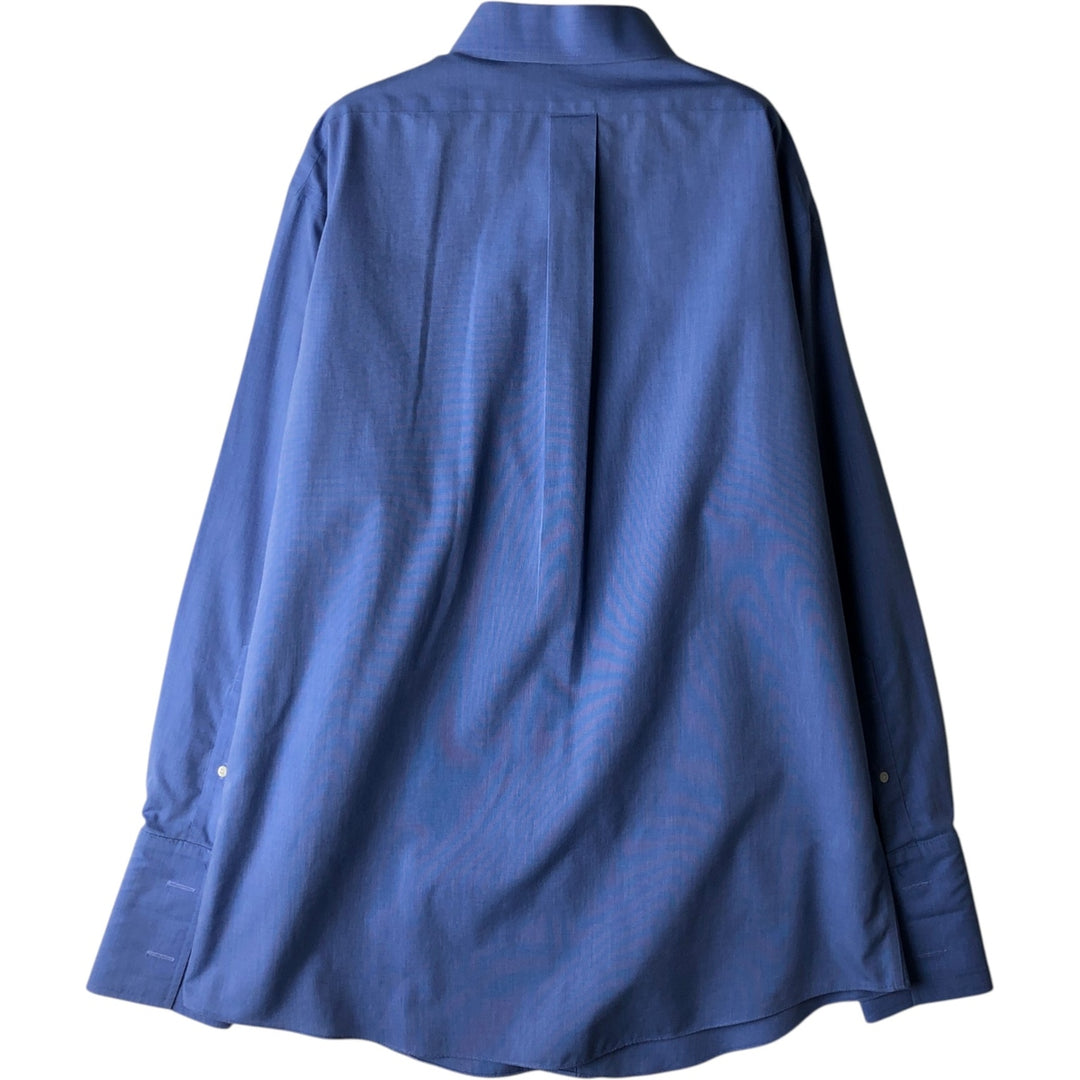 Brooks Brothers Est. 1818 REGENT Long Sleeve Cotton Shirt, Men's XXL Supima Cotton blue type Vintage Second Hand