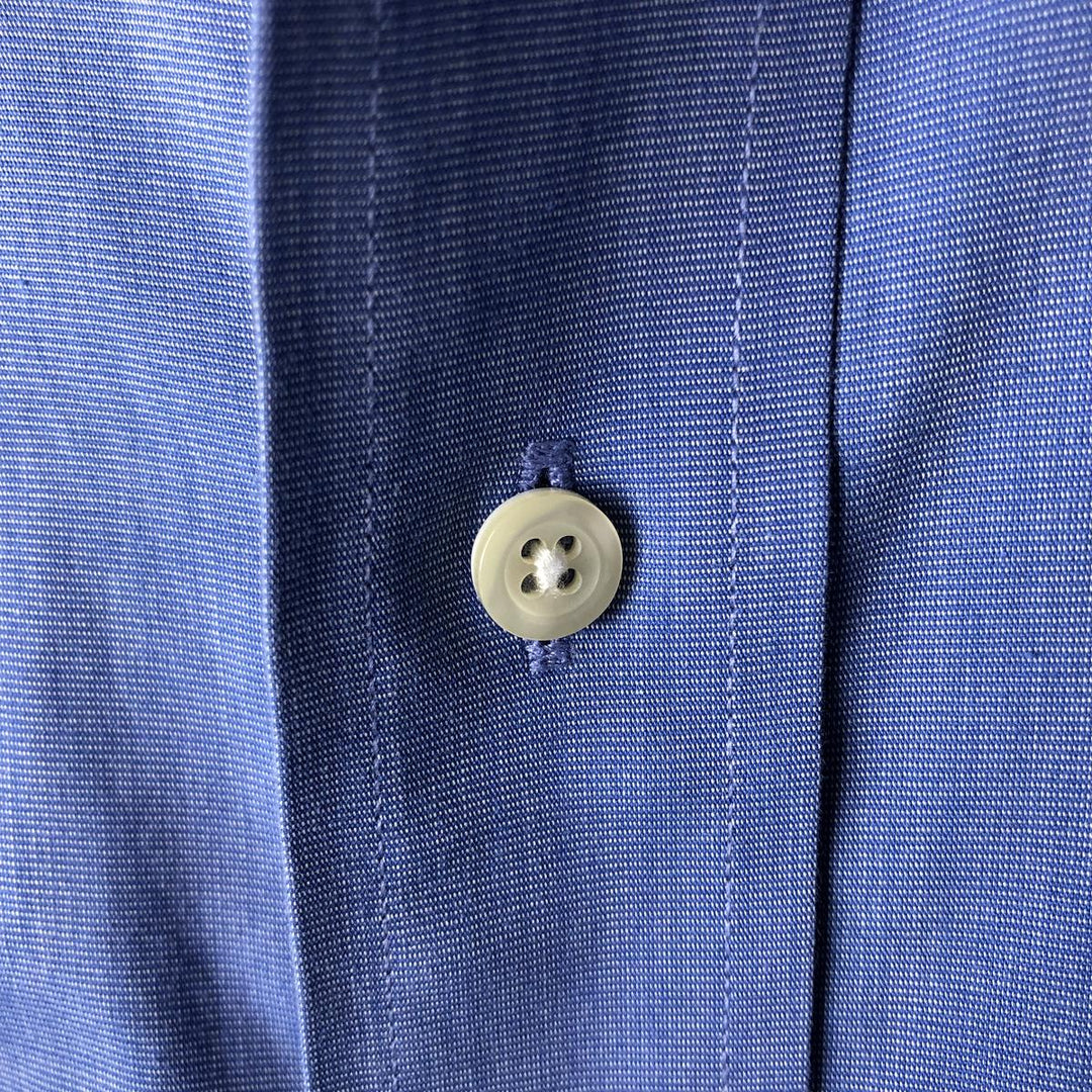 Brooks Brothers Est. 1818 REGENT Long Sleeve Cotton Shirt, Men's XXL Supima Cotton blue type Vintage Second Hand
