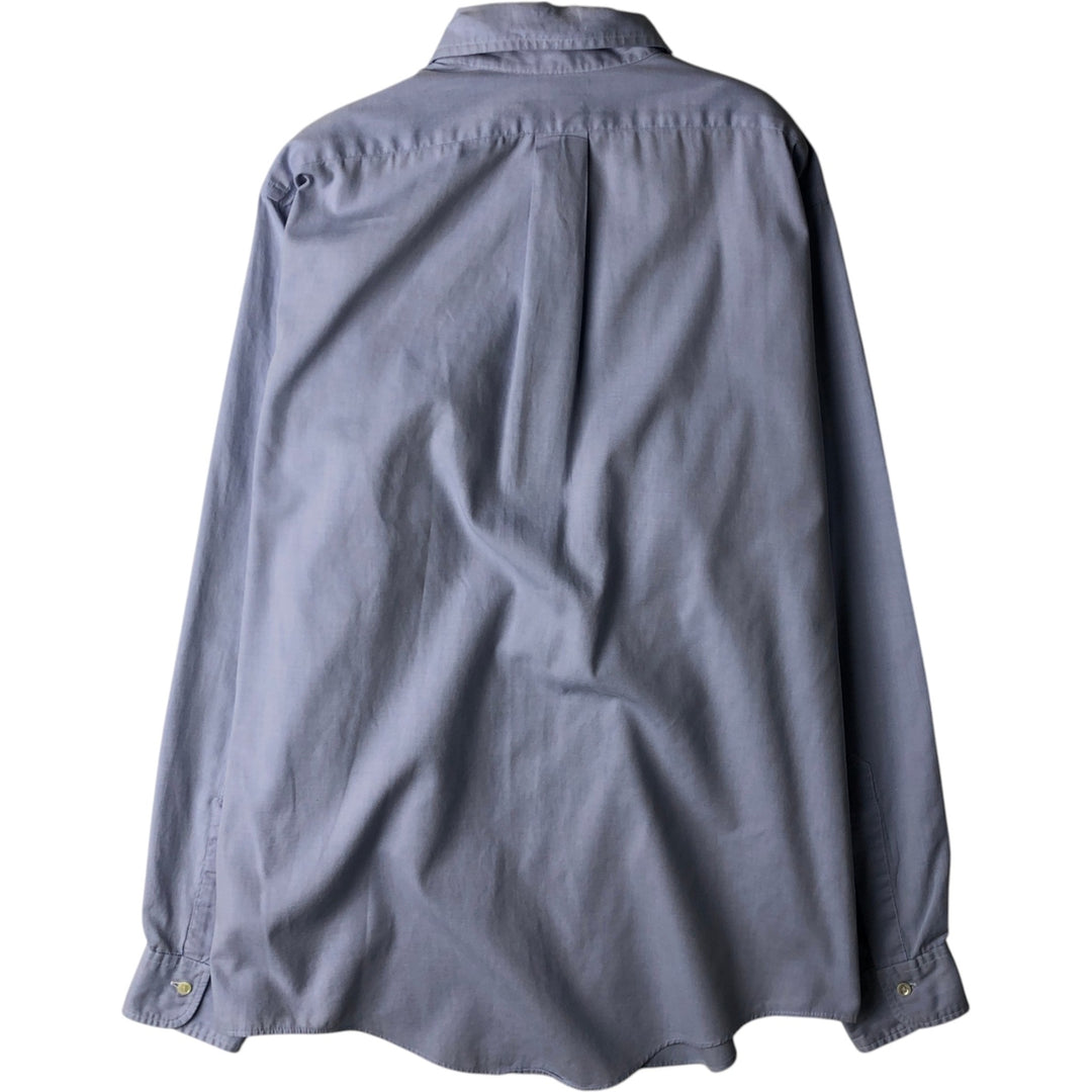 Brooks Brothers Est.1818 Long Sleeve Button Down Shirt Made in USA Men's Size L cotton Blue type light blue Vintage Second Hand