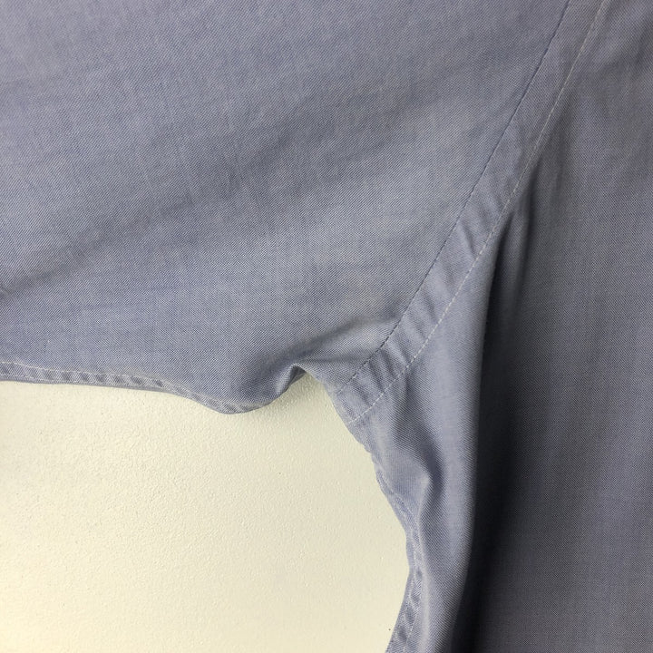 Brooks Brothers Est.1818 Long Sleeve Button Down Shirt Made in USA Men's Size L cotton Blue type light blue Vintage Second Hand