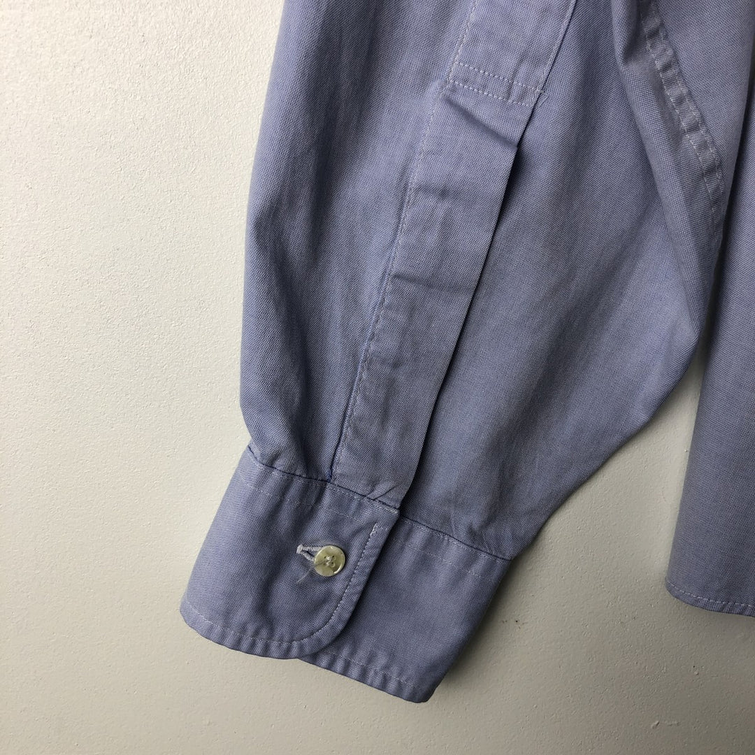Brooks Brothers Est.1818 Long Sleeve Button Down Shirt Made in USA Men's Size L cotton Blue type light blue Vintage Second Hand
