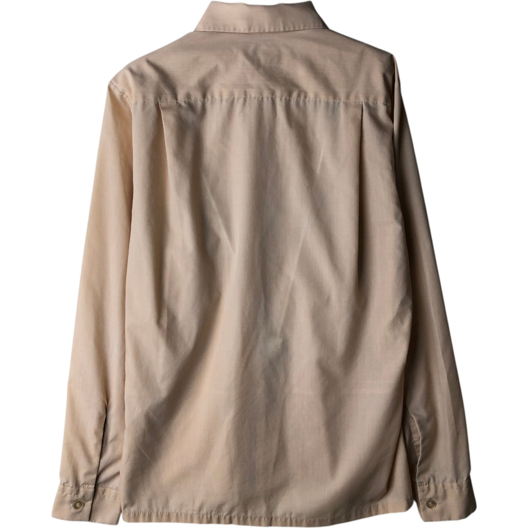 Vintage 1970'S Irvington long-sleeved sheer shirt, size S, men's size small polyester Beige type Vintage Second Hand