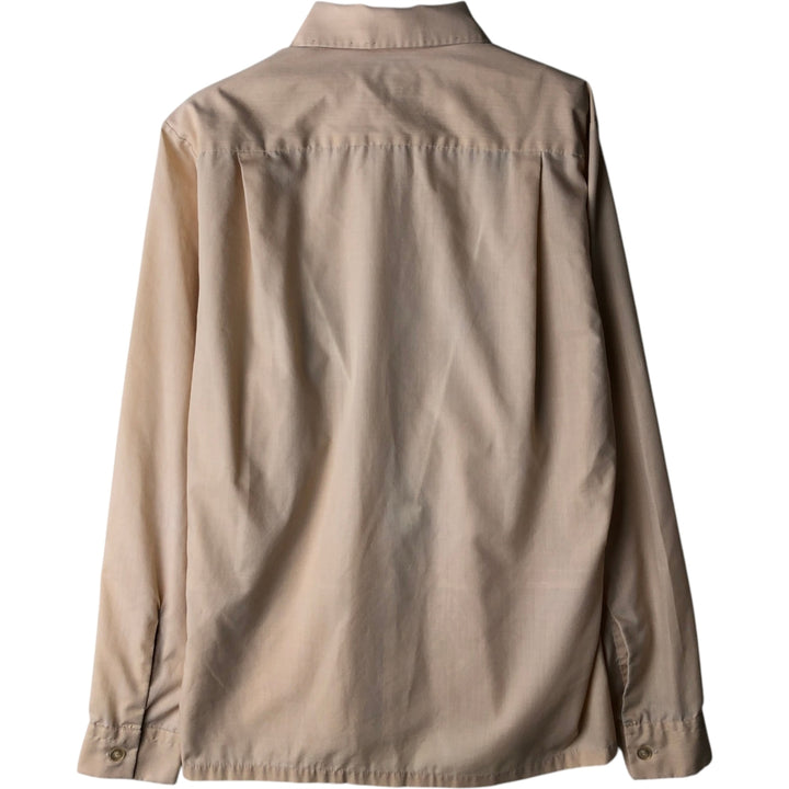 Vintage 1970'S Irvington long-sleeved sheer shirt, size S, men's size small polyester Beige type Vintage Second Hand