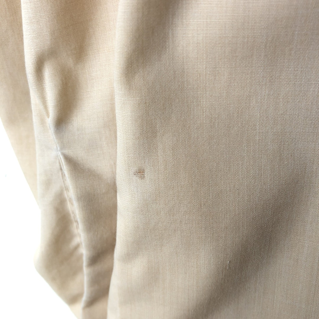 Vintage 1970'S Irvington long-sleeved sheer shirt, size S, men's size small polyester Beige type Vintage Second Hand