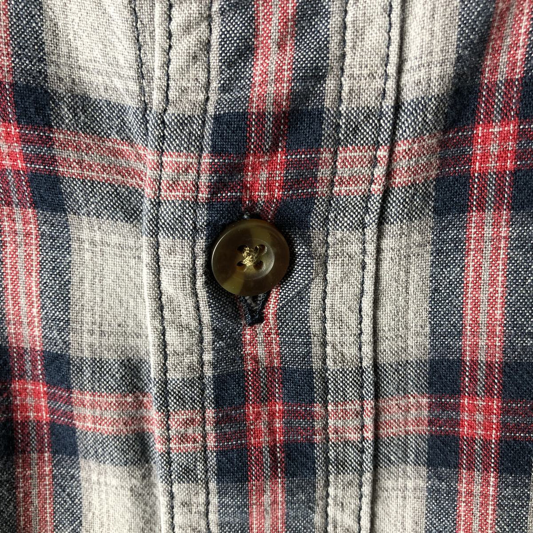 Carhartt Relaxed Fit Check Pattern Long Sleeve Button Down Work Shirt, Men's Medium cotton gray type Vintage Second Hand