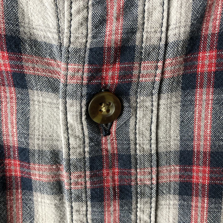 Carhartt Relaxed Fit Check Pattern Long Sleeve Button Down Work Shirt, Men's Medium cotton gray type Vintage Second Hand