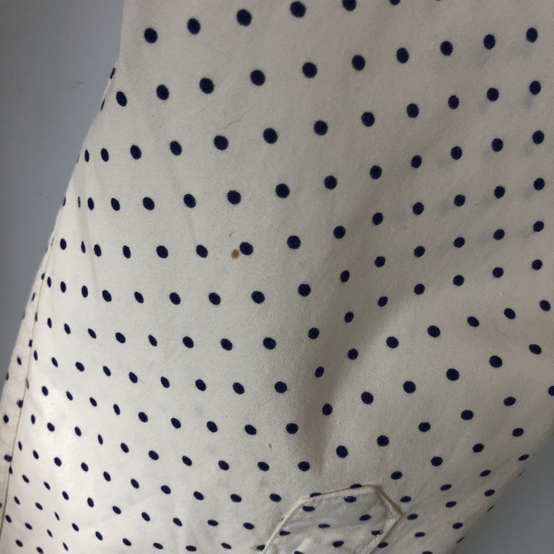 90'S GAP Old Gap Dot Pattern Long Sleeve Button Down Shirt Men's XL Vintage cotton unbleached Vintage Second Hand