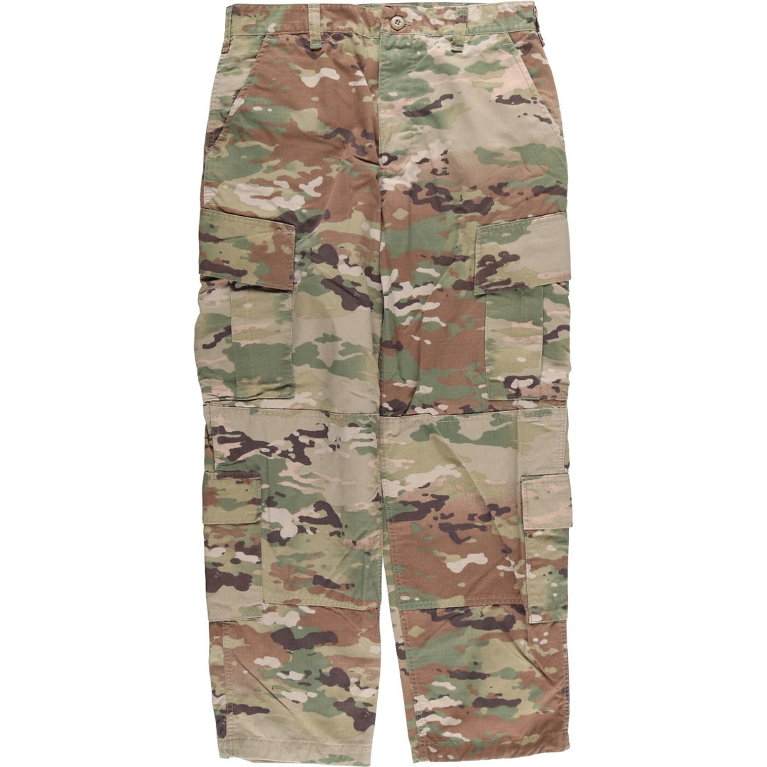 Authentic US military Multicam Camo Ripstop Military Cargo Pants, Combat Pants, Made in USA, Men's Size W34 Nylon Khaki type Vintage Second Hand