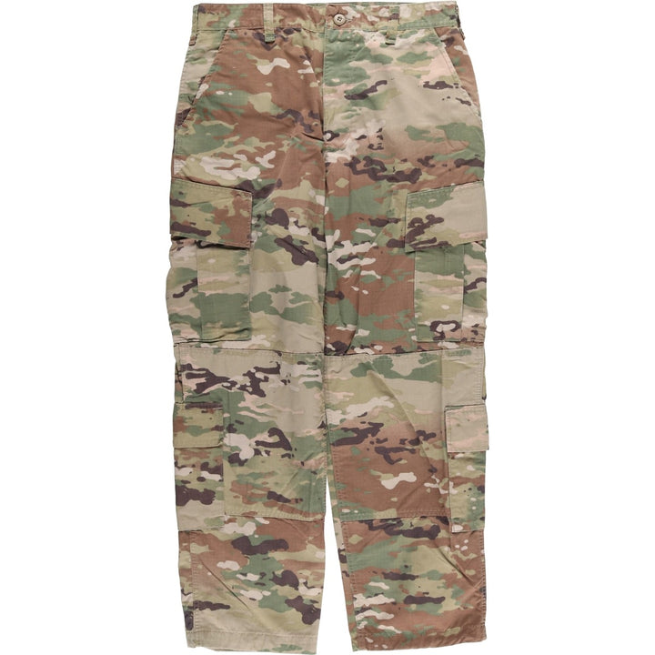 Authentic US military Multicam Camo Ripstop Military Cargo Pants, Combat Pants, Made in USA, Men's Size W34 Nylon Khaki type Vintage Second Hand