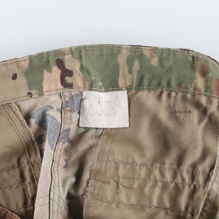 Authentic US military Multicam Camo Ripstop Military Cargo Pants, Combat Pants, Made in USA, Men's Size W34 Nylon Khaki type Vintage Second Hand