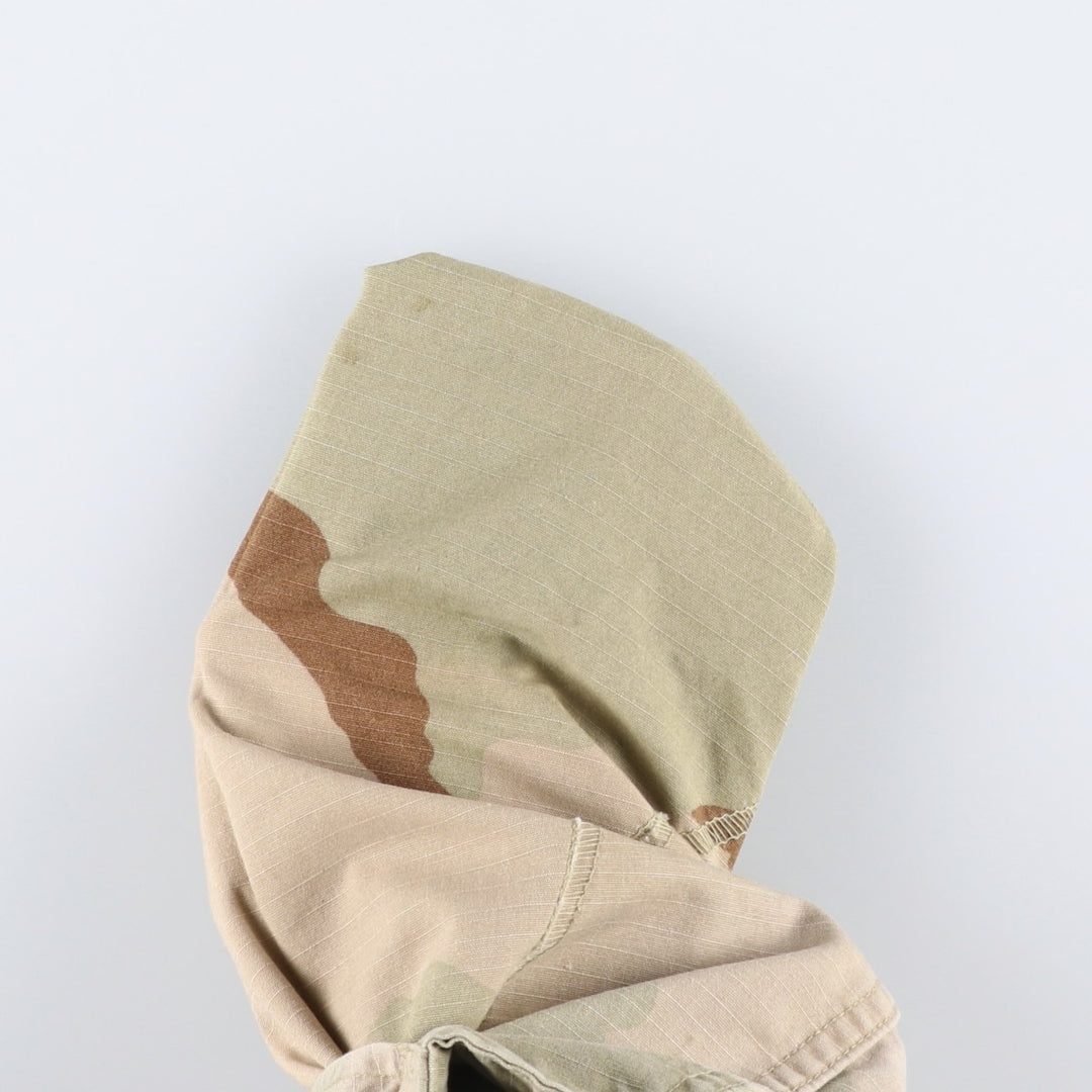 90'S US Military Camouflage Pattern 3C Desert Camo Ripstop Military Cargo Pants, Combat Pants, Made in USA, Men's Size W33 Nylon Beige type Vintage Second Hand