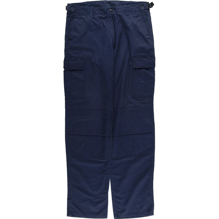 Greek Military Cargo Pants, Men's, Size W33 cotton navy blue type Vintage Second Hand
